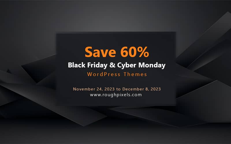 Banner for Black Friday and Cyber Monday