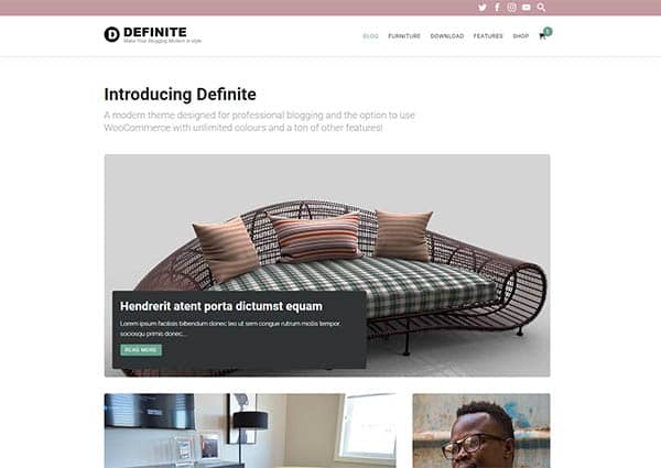 screenshot of the Definite theme